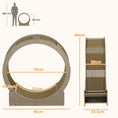 Load image into Gallery viewer, Cat Wheel for Indoor Cats, Cat Treadmill with Brake, Scratching Pads, Cat Exercise Wheel for Health - Walnut Brown
