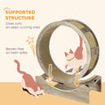 Load image into Gallery viewer, Cat Wheel for Indoor Cats, Cat Treadmill with Brake, Scratching Pads, Cat Exercise Wheel for Health - Walnut Brown
