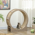 Load image into Gallery viewer, Cat Wheel for Indoor Cats, Cat Treadmill with Brake, Scratching Pads, Cat Exercise Wheel for Health - Walnut Brown
