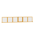 Load image into Gallery viewer, Wooden Pet Gate, Dog Safety Barrier, Freestanding Foldable Fence, w/ 6 Panels, 2 Support Feet, for House Doorway Stairs, Small & Medium Dogs, Yellow
