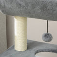 Load image into Gallery viewer, Cat Tree for Indoor Cats with Scratching Posts Pad, Kitten Tower with Bed Perch Ball Toy, 60 x 30 x 76 cm, Light Grey
