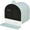 Load image into Gallery viewer, PawHut Cat Litter Box with Lid, Covered Litter Box for Indoor Cats with Tray, Scoop, Filter, 17" x 17" x 18.5" , Green

