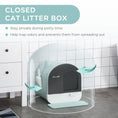 Load image into Gallery viewer, Cat Litter Box Kitten Litter Tray w/ Hood, Scoop, Filter, Flap Door, 43 x 44 x 47cm - Green
