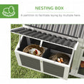 Load image into Gallery viewer, Chicken Coop with Run, Large Wooden Chicken House with 2 Nesting Boxes, 2 Roosting Bars, Ramp & Tray, Hen House Poultry Cage for 6-8 Chickens, 69" W x 84" x 59"
