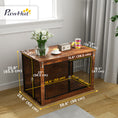 Load image into Gallery viewer, Dog Crate Furniture, 39" Dog Kennel Furniture with Flip-up Top Opening, 2 Doors, Indoor Dog Cage End Table for Large Dogs, Rustic Brown
