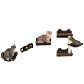 Load image into Gallery viewer, 4PCs Wall Mounted Cat Tree Cat Wall Shelves Furniture Climbing Shelf Set Kitten Activity Centre w/ Hammock, Scratching Post - Brown
