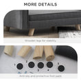Load image into Gallery viewer, Dog Sofa Bed, Elevated Dog Couch for Medium and Small Dogs, with Soft Cushion, Removable and Washable Cover, Grey
