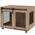 Load image into Gallery viewer, Dog Crate Furniture, Dog Cage End Table with Sliding Door, Pet Kennel for Medium Breeds, 80 x 58.5 x 63cm, Walnut Brown
