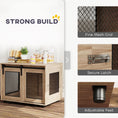 Load image into Gallery viewer, Dog Crate Furniture, Dog Cage End Table with Sliding Door, Pet Kennel for Medium Breeds, 80 x 58.5 x 63cm, Walnut Brown
