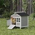 Load image into Gallery viewer, Chicken Coop, Compact Wooden Hen House with Pull-Out Metal Tray, Nesting Box, for 1-2 Chickens
