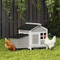 Load image into Gallery viewer, Chicken Coop, Compact Wooden Hen House with Pull-Out Metal Tray, Nesting Box, for 1-2 Chickens
