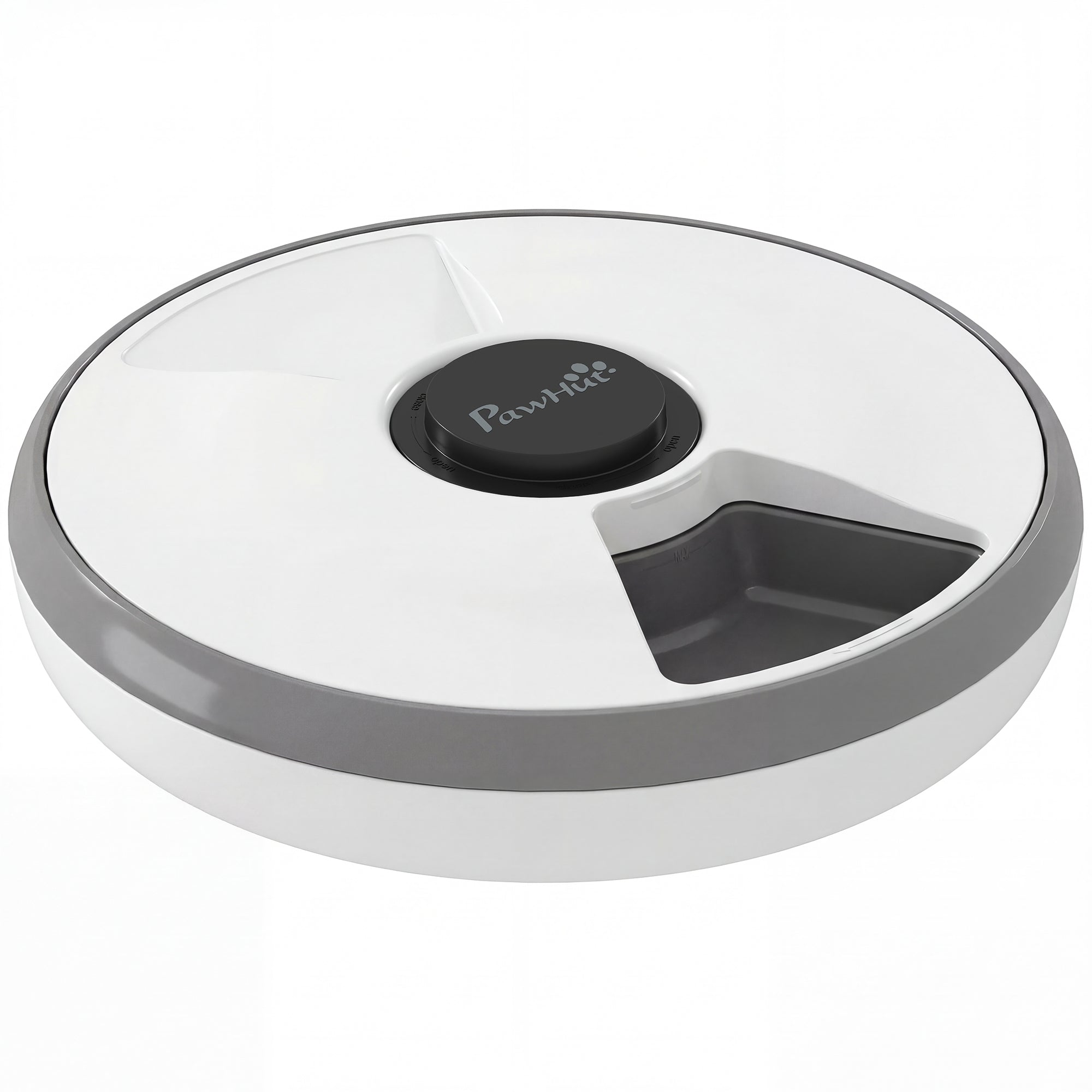 6 Meal Automatic Cat Feeder Cordless, Dry & Wet Food Cat Food Dispenser with 1 Ice Pack, Battery Powered, Programmable Timer, for Kitty Small Dogs, Easy to Clean