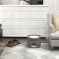 Load image into Gallery viewer, 2-Tier Wicker Cat House Elevated Pet Bed Basket Willow Kitten Tower Pet Den. Cozy Cave with Washable Cushions 56x37x40cm Grey
