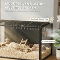 Charger l'image dans la visionneuse de la galerie, Hamster Cage, Large Hamster Habitats Steel Frame Chewproof, 0.53m² Transparent Small Animal Cage, Deep Bedding Space for Pets Enrichment, Openable Top, for Rats, Syrian, 41"
