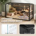 Load image into Gallery viewer, Hamster Cage Steel Frame Chewproof, Large Rat Cage with Openable Top, Deep Burrow, Transparent Small Animal Habitat for Dwarf Syrian Hamster, Gerbil, Rats, 105L x 51W x 53H cm
