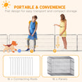 Load image into Gallery viewer, Dog Pen, 16 Panels Puppy Pen 60cm High, Heavy Duty Pet Playpen Portable for Indoor Outdoor, for Dogs, Ducks
