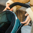 Load image into Gallery viewer, Dog Pram with Rain Cover Pet Stroller, Foldable Dog Pushchair for Small and Miniature Dogs, Cats - Dark Green
