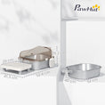 Load image into Gallery viewer, Stainless Steel Litter Box with Lid, Metal Cat Litter Tray for Big Cats with High Wall Sided Enclosure, Pedal, Scoop, Non-Sticky, Anti-Leakage, Easy Cleaning
