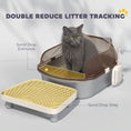 Load image into Gallery viewer, Stainless Steel Litter Box with Lid, Metal Cat Litter Tray for Big Cats with High Wall Sided Enclosure, Pedal, Scoop, Non-Sticky, Anti-Leakage, Easy Cleaning
