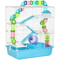Load image into Gallery viewer, Hamster Cage, Large Small Animal House, 5-Level Guinea Pig Cage Gerbil Haven, Tunnel Tube System, with Water Bottle, Exercise Wheel, Food Dish, Ramps, Light Blue
