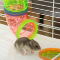 Load image into Gallery viewer, 5 Tier Hamster Cage, Gerbil Cage with Tube, Water Bottle, Exercise Wheel, Food Dish, 59L x 36W x 69H cm - Light Blue
