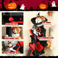 Load image into Gallery viewer, Gothic Cat Tree, 60" Multi-Level Cat Tower for Indoor Kittens Large Adult with Coffin Bed, Sisal Scratching Posts & Ramp, Condo, Hammock, Perches, Dangling Toys, Black
