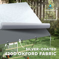 Load image into Gallery viewer, Walk-in Chicken Run, Galvanised Chicken Coop with Water-Resistant and UV-Resistant Cover, Feeding Door, Hanging Feeder, Perch, Hen Poultry House, for 6-8 Chickens, Ducks, Rabbits, Geese

