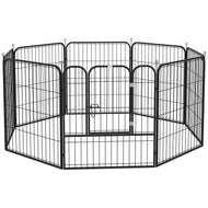 Dog Pen 8 Panels Puppy Pen Heavy Duty Pet Playpen for Indoor Outdoor for Dogs, Rabbits, Ducks 80cm High
