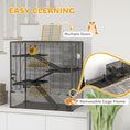 Load image into Gallery viewer, Hamster Cage with Deep Tempered Glass Bottom, 4 Tier Large Hamster Tank with Hut, Running Wheel, Platforms, Ramps, Food Dish, Water Bottle, for Syrian, Dwarf, Rats, Gerbils, 78.5 x 48.5 x 80cm
