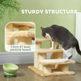 Load image into Gallery viewer, Pet Stairs 3-step Pet Ladder Cat dog Stairs Climb Ladder Cat Tree, Beige
