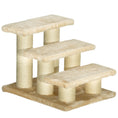 Load image into Gallery viewer, Pet Stairs 3-step Pet Ladder Cat dog Stairs Climb Ladder Cat Tree, Beige
