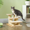 Load image into Gallery viewer, Pet Stairs 3-step Pet Ladder Cat dog Stairs Climb Ladder Cat Tree, Beige
