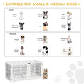 Load image into Gallery viewer, Wooden Pet Gate, Dog Safety Barrier, Freestanding Foldable Fence, w/ 6 Panels, 2 Support Feet, for House Doorway Stairs, Small & Medium Dogs, White
