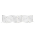 Load image into Gallery viewer, Wooden Pet Gate, Dog Safety Barrier, Freestanding Foldable Fence, w/ 6 Panels, 2 Support Feet, for House Doorway Stairs, Small & Medium Dogs, White
