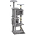 Load image into Gallery viewer, 54" Cat Tree, Cat Tower for Indoor Cats with Scratching Posts, Cat Condos, Bed, Platforms, Ramp, Toy Ball, Cat Activity Center, Light Grey
