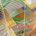 Load image into Gallery viewer, 5 Tiers Hamster Cage Portable Animal Travel Carrier Habitat with Exercise Wheels Play Tube Water Bottle Dishes House Ladder for Gerbils, Orange
