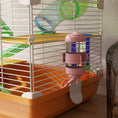 Load image into Gallery viewer, 5 Tiers Hamster Cage Portable Animal Travel Carrier Habitat with Exercise Wheels Play Tube Water Bottle Dishes House Ladder for Gerbils, Orange
