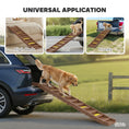 Load image into Gallery viewer, Dog Stairs for Car Truck SUV, Foldable Dog Ramp for Medium Small Dogs, Folding Pet Stairs with Non-slip Strips & Pads, Supports Up to 150 lbs (10 Steps), Brown

