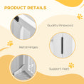 Load image into Gallery viewer, PawHut Adjustable Wooden Pet Gate, Freestanding Dog Fence for Doorway, Hall, 3 Panels w/ Safety Barrier, Lockable Door, White, 44.5"-65.25" L x 14.25" H
