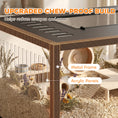 Load image into Gallery viewer, Hamster Cage, Chewproof Metal Rat Cage with Deep Base, Openable Top & Excellent Ventilation, Transparent Small Animal Habitat for Syrian Dwarf Hamster, Gerbil, 80 x 45 x 50.5 cm, Black
