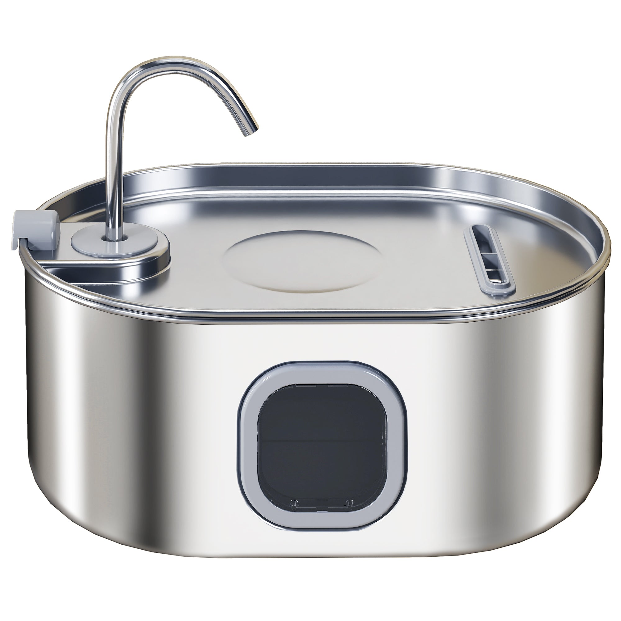 Cat Water Fountain Stainless Steel, 246 oz. / 7L Automatic Pet Fountain with Filters, Ultra-Quiet Pump, Visibility Window, Dog Water Bowl Dispenser for Cats, Dogs and Multi-Pet Homes
