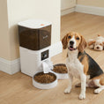 Load image into Gallery viewer, Automatic Cat Feeder with HD Camera for 2 Cats, 6L 2.4G/5G WiFi Smart Pet Food Dispenser with App Control, Timed Pet Feeder with 1-10 Meals Per Day, 10s Voice Recorder, Dual Power Supply
