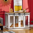 Load image into Gallery viewer, Dog Crate Furniture for Large Dog, Double Dog Cage for Small Dogs with Divider, Sliding Doors - White
