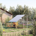 Load image into Gallery viewer, Chicken Run Galvanised Walk-in Chicken Coop Hen Poultry House Cage Rabbit Hutch Pet Playpen Garden w/ Water-Resist Cover, 3 x 4 x 2m
