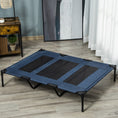 Load image into Gallery viewer, Elevated Dog Bed, Raised Dog Cot for XL Sized Dogs, Indoor & Outdoor, 48" x 36" x 9", Dark Blue
