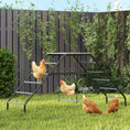 Load image into Gallery viewer, Steel Chicken Coop Perches with Adjustable Swing, 10 Roosting Bars, Activity Play Set, Chicken Coop Accessory Toys for Backyard, Farm
