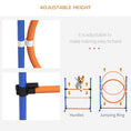 Load image into Gallery viewer, 4 Pieces Dog Agility Training Equipment Dog Obstacle Course, Pet Outdoor Games with Weave Poles, Adjustable Hurdle, Jump Ring, Pause Box, Whistle, Balls, Carry Bag, Orange
