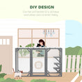 Load image into Gallery viewer, Wooden Cat House, 71" Catio Outdoor Cat Enclosure with Three Platforms, Large Door and Weather-Resistant Roof, for Multiple Cats, Grey
