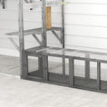 Load image into Gallery viewer, Outdoor Cat Tunnel, 60" Wooden Play Cat Enclosure, Extendable Pet Run with 3 Doors, for Indoor and Outdoor Use, for Kitty, Puppy, Grey
