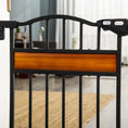 Load image into Gallery viewer, 29.1''-31.5'' Extra Wide Dog Gate with Cat Door with Stair Pressure Fit, Auto Close, Double Locking, for Doorways, Hallways, Stairs, Black
